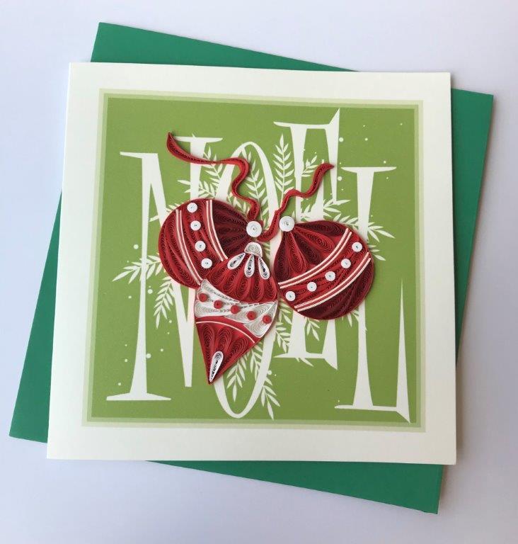 Hand Quilled Greeting Card NOEL#10540