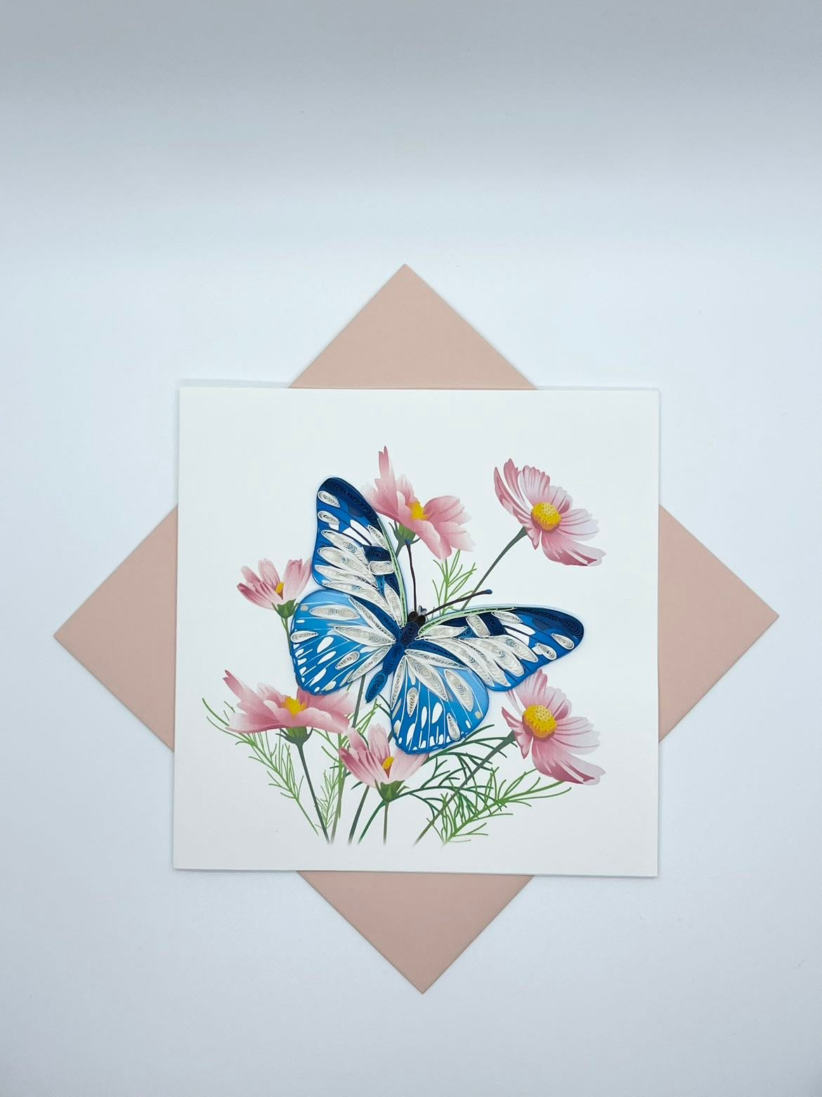 Hand Quilled Greeting Card Butterfly #11141