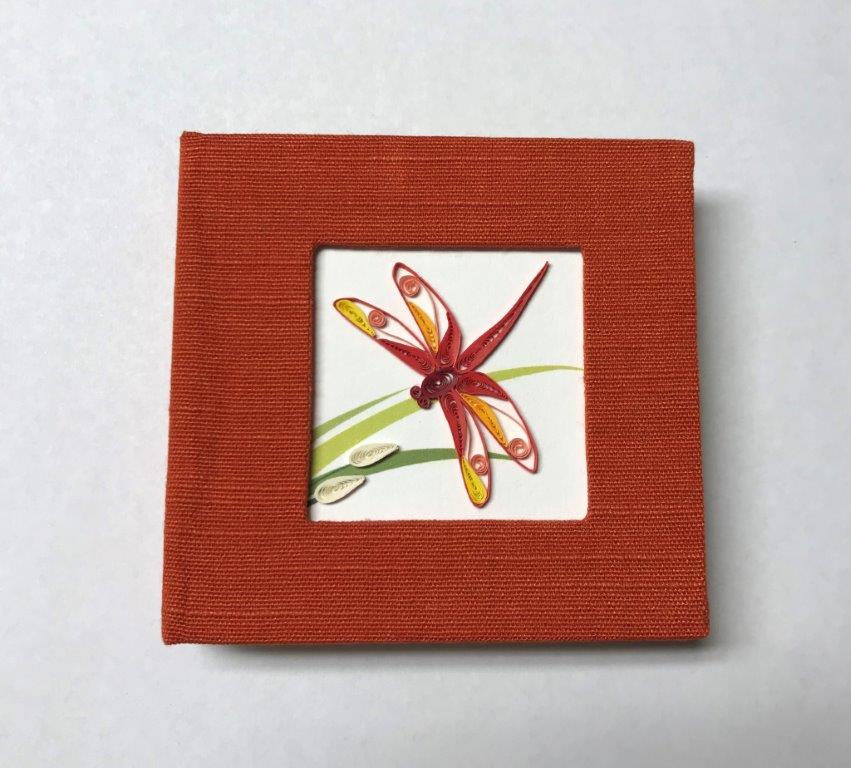 Hand Quilled Sticky Note Cover Dragonfly #SN10456