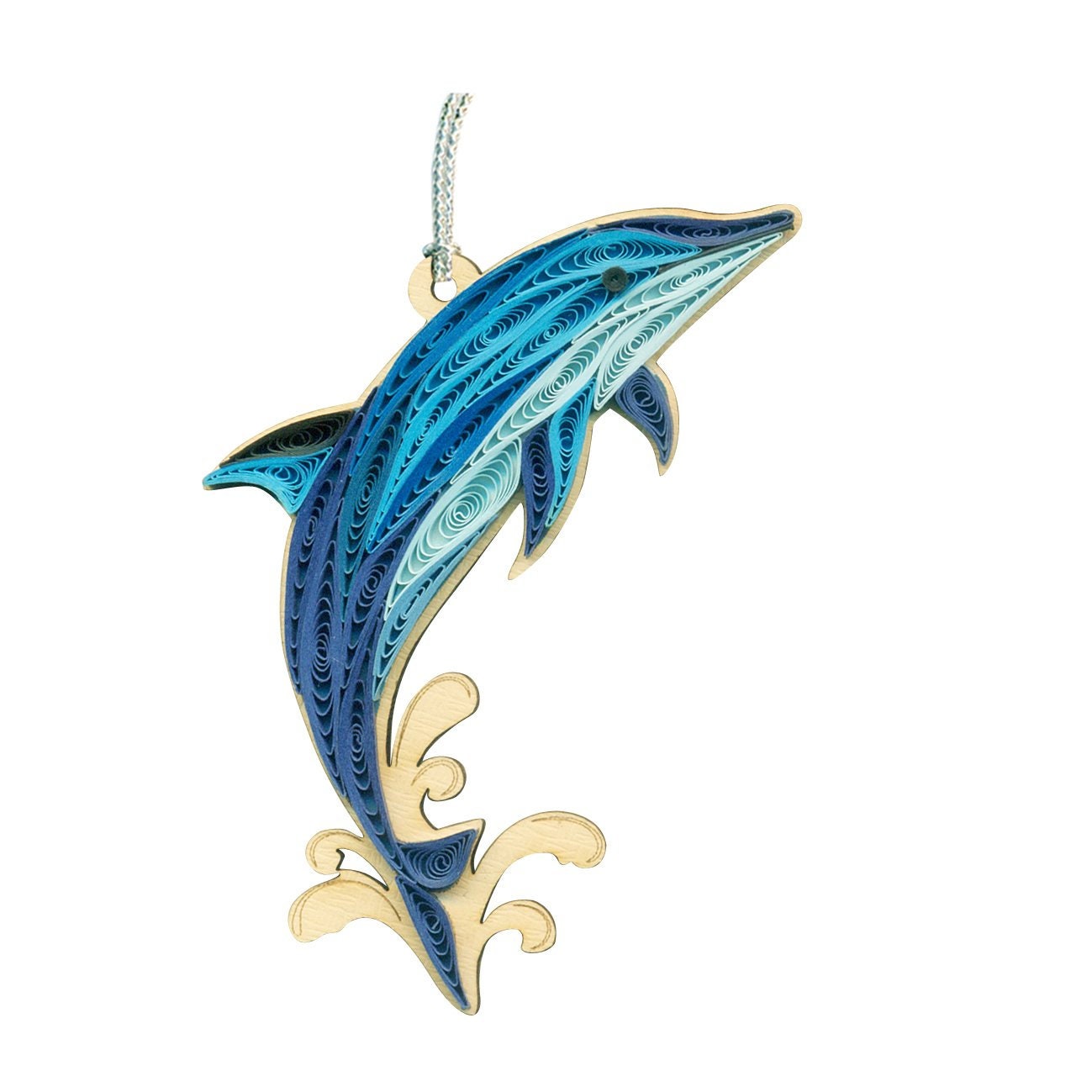 Hand Quilled Stallion Horse Dolphin #QO111189