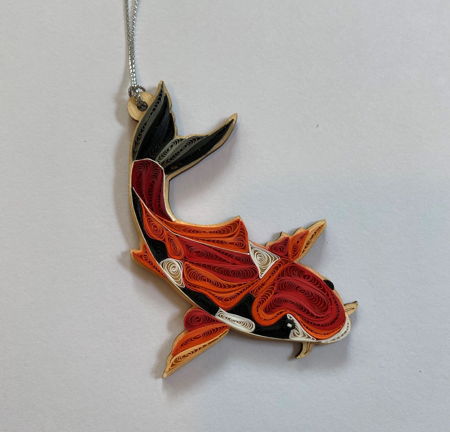 Hand Quilled Koi Fish Ornament #QO11038