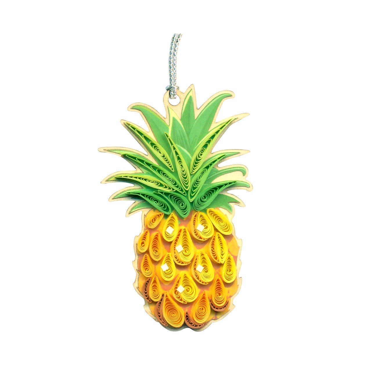 Hand Quilled Pineapple Ornament #QO11200