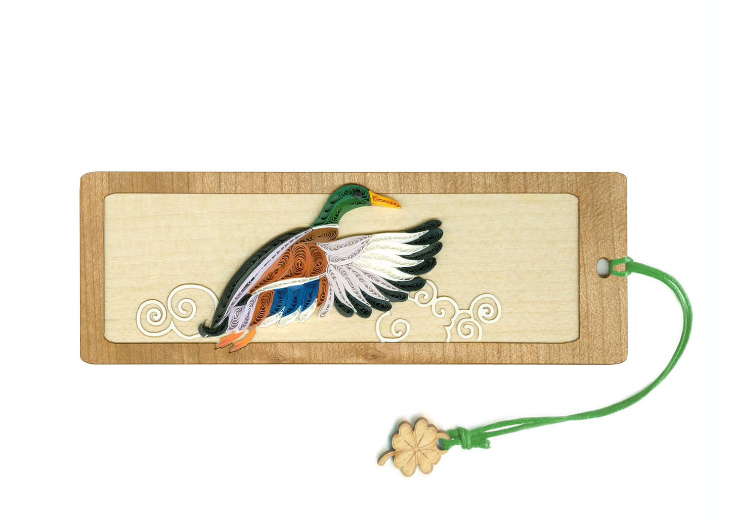 Hand Quilled Mallard Duck Bookmark #BM12165