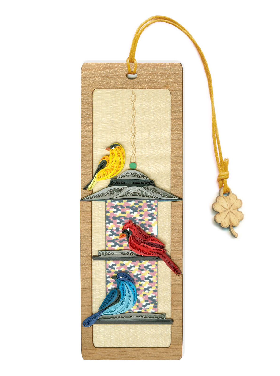 Hand Quilled Bird Feeder Bookmark #BM12157