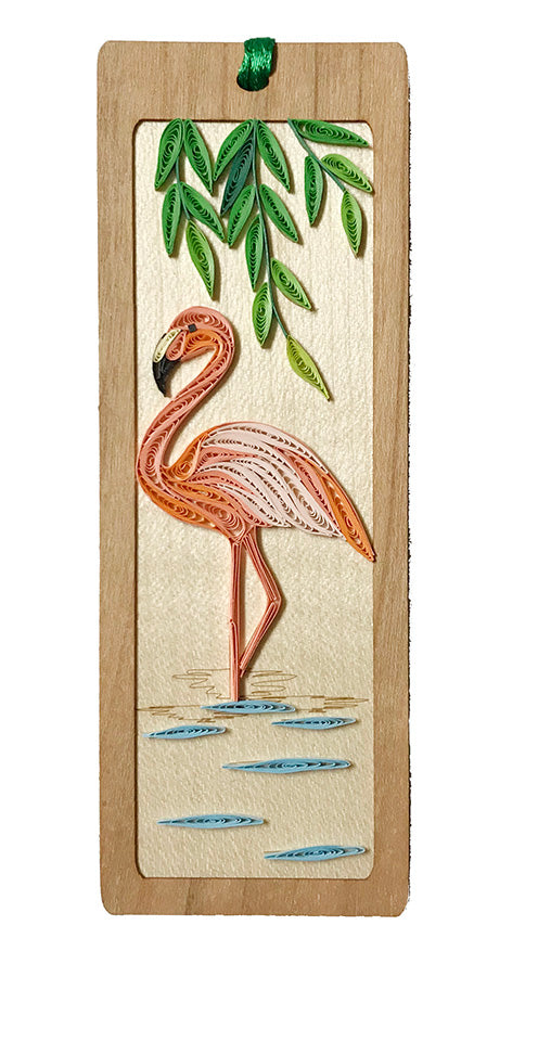 Hand Quilled Pink Flamingo #BM10740