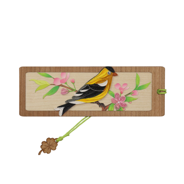 Hand Quilled Bookmark Goldfinch #BM12151