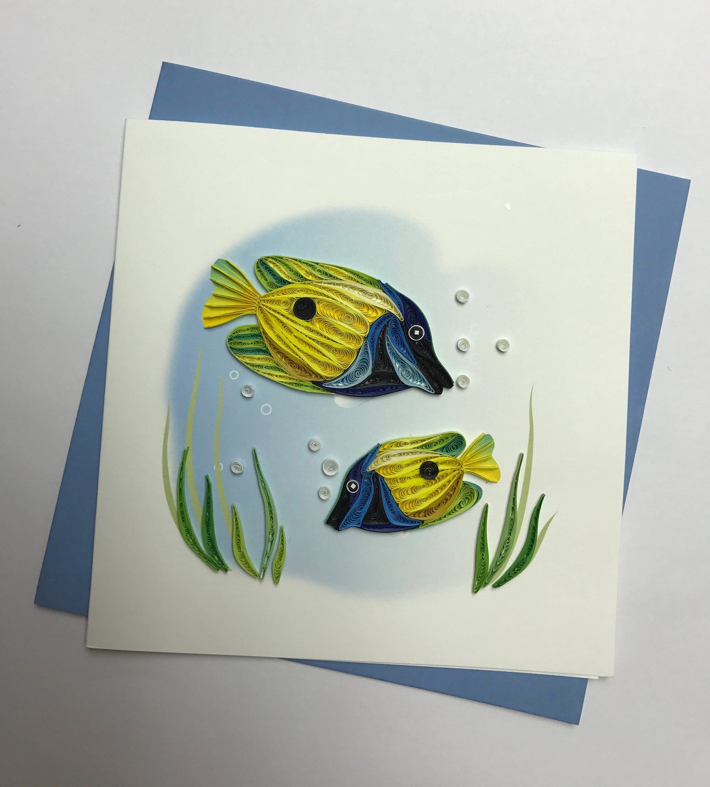 Hand Quilled Greeting Card Fish #QC12055